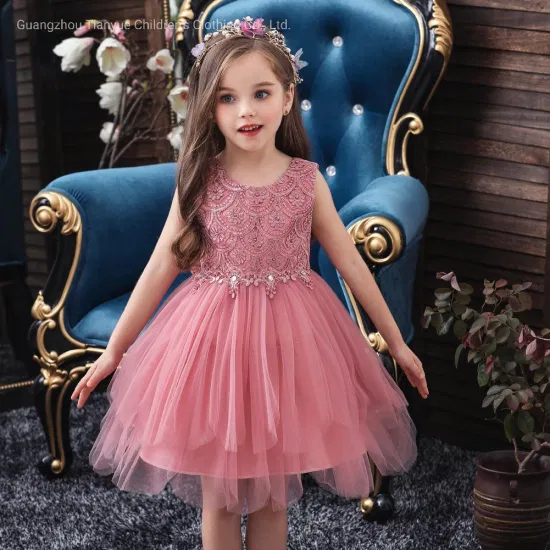پارچههای مناسب برای پیراهن و دامن بچهگانه در تابستان: رنگارنگ و مقاوم 2 The Latest Popular Element Party Dress 6 Color Performance of Female Clothing Kids Party Wear Dresses Baby Dress Children s Clothes Baby Wear Garment